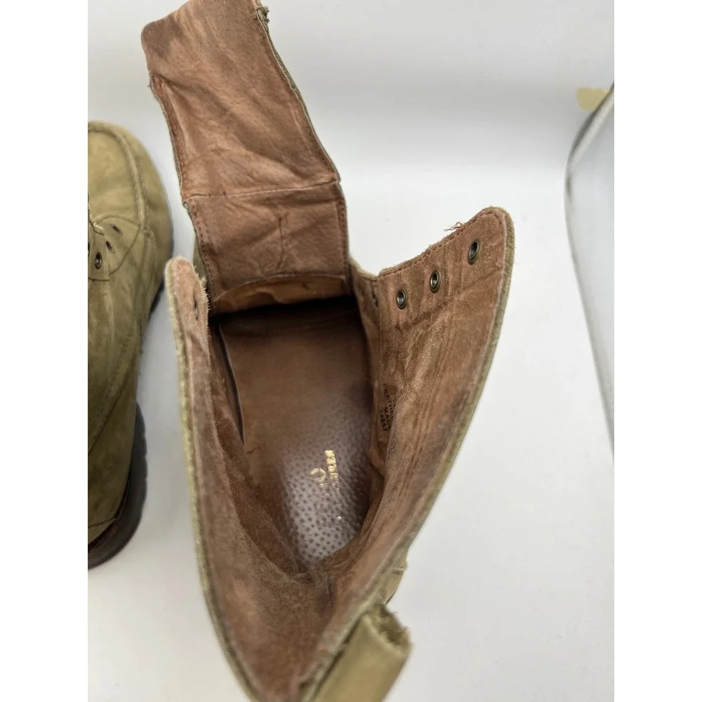 Polo Ralph Lauren Ranger Boots Mens 11.5 D Olive Green Leather Lug Sole 14557